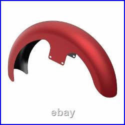 Wicked Red Denim 21 Reveal Wrapper Hugger Front Fender Fits 09+ Harley Touring