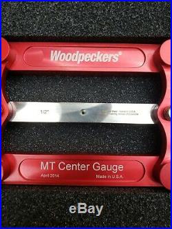 Woodpeckers MT Center Gauge with Stainless Steel Arms NEW FREE SHIPPING
