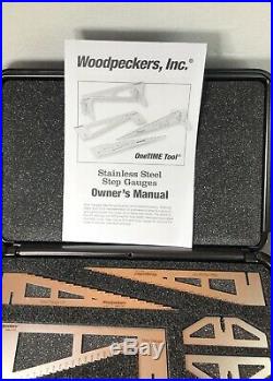 Woodpeckers Stainless Steel Step Gauges One Time Tool Never Used