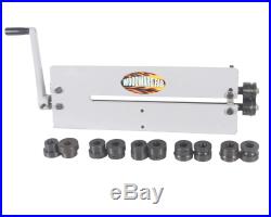 Woodward Sheet Metal Bead Roller Steel Gear Drive Bench Mount 18-Gauge Capacity
