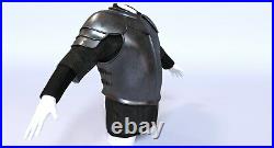 X-Mas 18 Gauge Black Larp Armor Knight Costume Collectible Medieval Costume